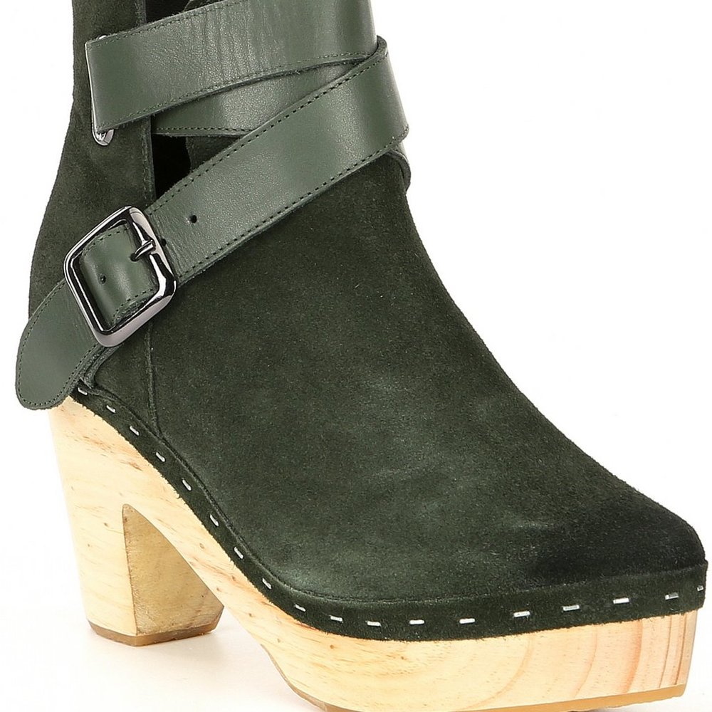 Free People Bungalow Clog Leather Boot Size 11